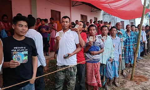 பாராளுமன்ற 2-ம் கட்ட தேர்தல்: 1 மணி நிலவரப்படி 40 சதவீதம் வாக்குகள் பதிவு