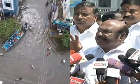 யானைப் பசிக்கு சோளப்பொறி போல புயல் பாதிப்பிற்கு நிவாரணம்:  ஜெயக்குமார்