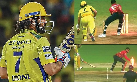 ஐ.பி.எல். 2024 தொடரில் முதல் முறையாக அவுட் ஆனார் எம்.எஸ். டோனி