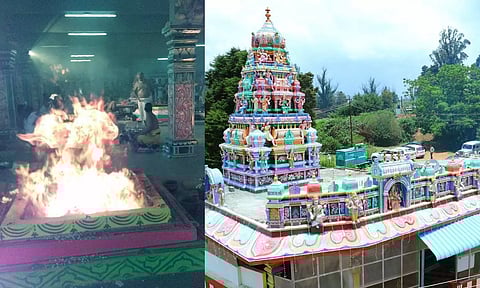 மலேசியா சிங்கப்பூரிலிருந்து வந்து யாகத்தில் கலந்து கொள்ளும் பக்தர்கள்