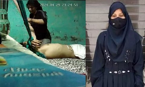 கணவனை கட்டிப்போட்டு சிகரெட்டால் சூடு வைத்து கொடுமைப்படுத்திய மனைவி கைது