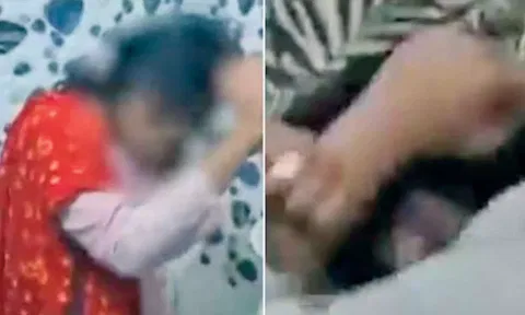 2 வாலிபர்களுடன் உல்லாசமாக இருந்த பெண் டாக்டரை சரமாரியாக தாக்கிய கணவர்- வீடியோ வைரல்