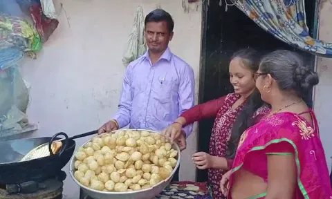 10ம் வகுப்பு தேர்வில் சாதித்த பானிபூரி வியாபாரியின் மகள்