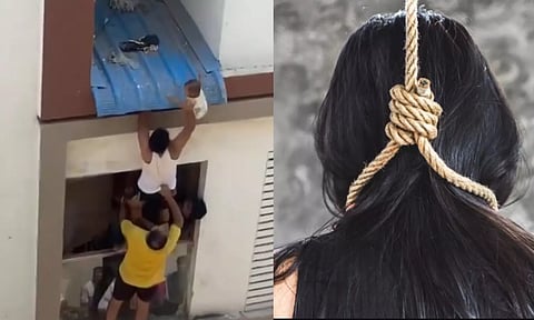 சென்னையில் பால்கனியில் இருந்து விழுந்த குழந்தையின் தாய் தூக்கிட்டு தற்கொலை