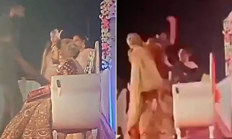 மணமகன் மீது  மணமகளின் முன்னாள் காதலன் கொலைவெறி தாக்குதல்