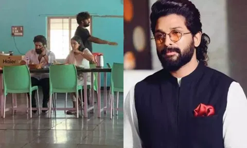 மனைவியுடன் எளிமையான தாபாவில் சாப்பிட்ட அல்லு அர்ஜூன் - வைரலாகும் புகைப்படம்
