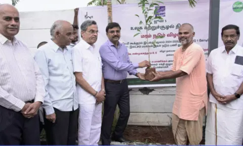 நாடு முழுவதும் ஈஷாவின் மரக்கன்று நடும் திட்டம் விரிவுபடுத்த வேண்டும்: தி.மு.க. எம்.பி. சண்முகசுந்தரம் வலியுறுத்தல்