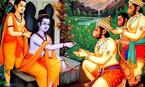 ராமரின் கட்டளைக்கிணங்க சுயம்புலிங்கம் எடுக்க காசி சென்ற ஆஞ்சநேயர்