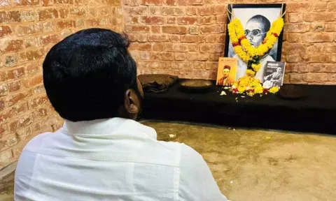 சாவர்க்கர் அடைக்கப்பட்ட சிறையில் அஞ்சலி செலுத்திய எஸ்.ஜி. சூர்யா