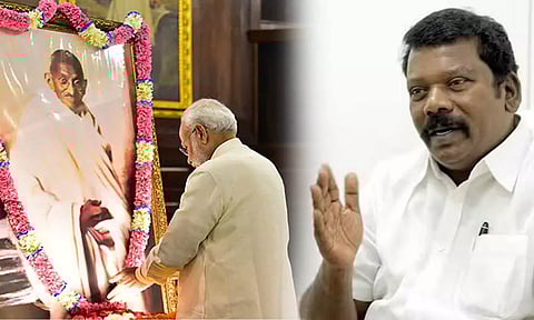 காந்தியின் வரலாறு அறியாத மோடி நாட்டு மக்களிடம் மன்னிப்பு கேட்க வேண்டும்- செல்வப்பெருந்தகை