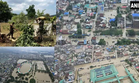 குட்டை, குளங்களாக மாறிய வடகிழக்கு மாநிலங்கள்: மீட்புப்பணி வீடியோ வெளியிட்ட ராணுவம்