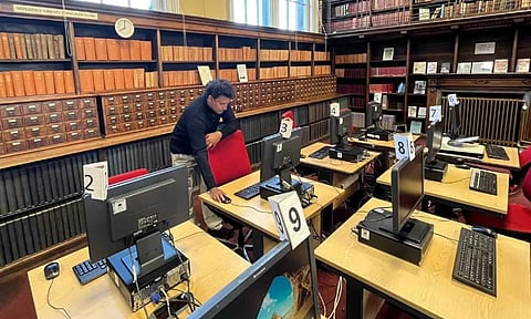 ஸ்காட்லாந்து தேசிய நூலகத்தைப் பார்வையிட்ட அமைச்சர் அன்பில் மகேஷ் பொய்யாமொழி