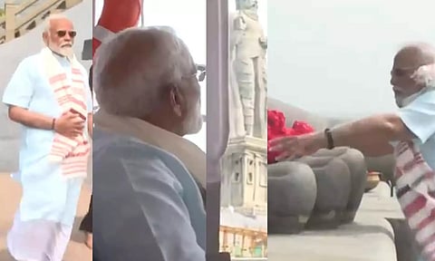 45 மணி நேர தியானத்தை முடித்துக் கொண்டு விவேகானந்தர் மண்டபத்தில் இருந்து வெளியேறினார் பிரதமர் மோடி