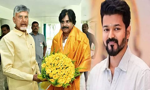 சந்திரபாபு நாயுடு, பவன் கல்யாணுக்கு தவெக தலைவர் விஜய் வாழ்த்து