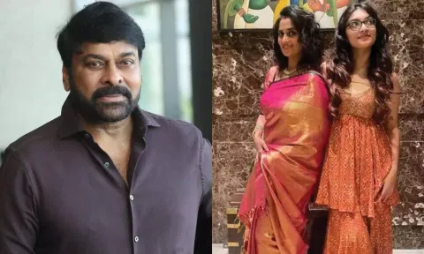 குடும்பத்துடன் சிரஞ்சீவியை சந்தித்த ஷாலினி அஜித்குமார்