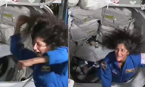 விண்வெளி நிலையத்தில் குத்தாட்டம் போட்ட சுனிதா வில்லியம்ஸ்.. வைரல் வீடியோ