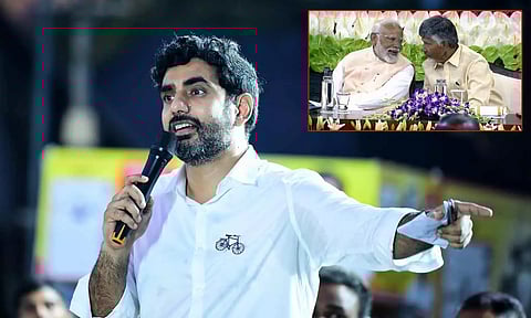 சமரசம் அல்ல, சமூக நீதி: முஸ்லிம்கள் இடஒதுக்கீடு குறித்து சந்திரபாபு நாயுடு மகன் கருத்து