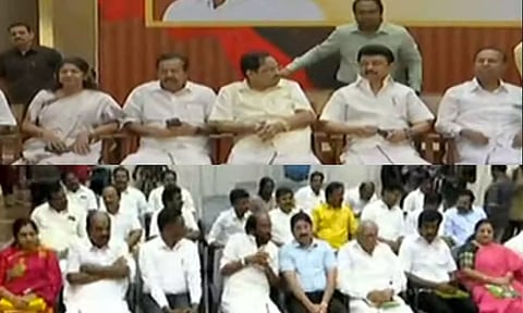 தி.மு.க. எம்.பிக்கள் கூட்டம்: நீட் தேர்வு விலக்கு உட்பட 5 தீர்மானங்கள் நிறைவேற்றம்