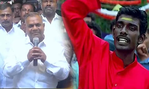 விஜய் என்ற பெயர் கொண்ட நிர்வாகிகளை 'தளபதி பெயர் உடையவர்களே' என கூறிய புஸ்ஸி ஆனந்த்