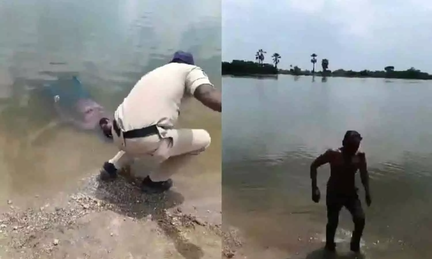 குளத்தில் சடலமாக மிதந்த நபர் உயிருடன் எழுந்து வந்ததால் அதிர்ச்சியான பொதுமக்கள்