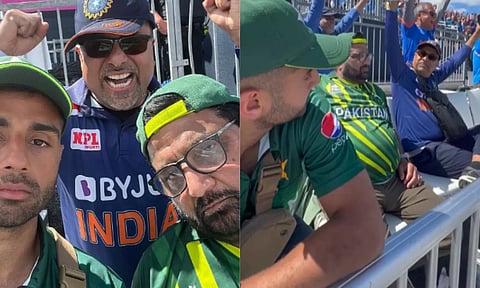 பாகிஸ்தான் தந்தை.. இந்திய மாமனார்.. டி20 லீக் ஆட்டத்தில் சுவாரஸ்யம் - வைரல் வீடியோ