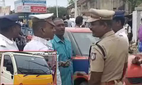 போலீசார் சோதனையில் நிற்காமல் சென்ற வாகனம்- பூந்தமல்லியில் பரபரப்பு