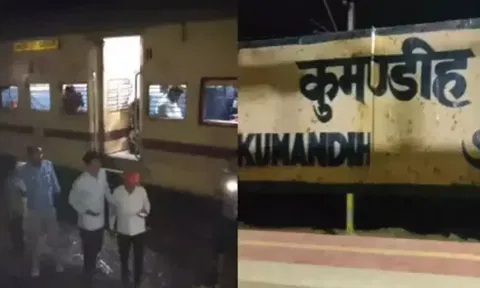 தீ பிடித்ததாக பரவிய வதந்தியால் ஓடும் ரெயிலில் இருந்து குதித்து 3 பேர் உயிரிழப்பு