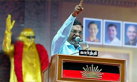 பாஜகவை தமிழகத்தில் கால்பதிக்க விடாமல் சாதித்து காட்டியவர் மு.க.ஸ்டாலின்- திருமாவளவன்