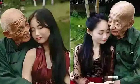 காதலுக்கு வயது தடையில்லை- 80 வயது முதியவரை திருமணம் செய்த இளம்பெண்