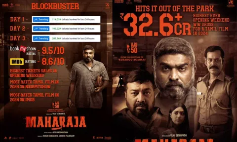 ராஜ வசூல் செய்யும் 'மகாராஜா' திரைப்படம்
