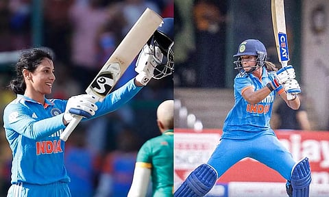 கவுர்- மந்தனா அதிரடி சதம்: தென் ஆப்பிரிக்காவுக்கு இமாலய இலக்கு நிர்ணயித்த இந்தியா