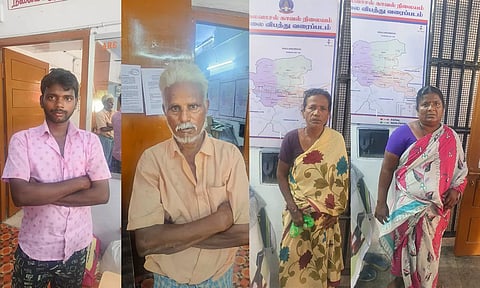 சேலம் மாவட்ட எல்லையில் கள்ளச்சாராயம் விற்ற 4 பேர் கைது