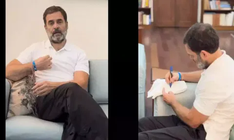 வெள்ளை நிற சட்டையை தொடர்ந்து அணிவது ஏன்? ராகுல்காந்தி விளக்கம்