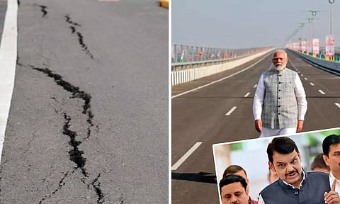 மோடியால் திறந்து வைக்கப்பட்ட அடல் சேது பாலத்தில் விரிசல்- தேவேந்திர ஃபட்னாவிஸ் விளக்கம்