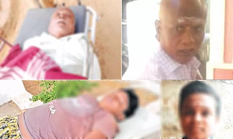 குளித்தலை அருகே மின்சாரம் தாக்கி தாத்தா, பேரன் உயிரிழப்பு