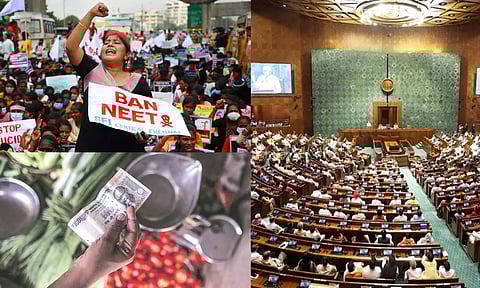 நீட் முறைகேடு- விலைவாசி உயர்வு.. பாராளுமன்றத்தில் கவனம் பெரும் முக்கிய பிரச்சனைகள் என்னென்ன?