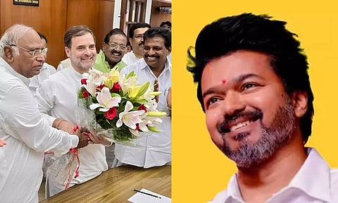 மக்களவை எதிர்க்கட்சி தலைவர் ராகுல் காந்திக்கு த.வெ.க. தலைவர் விஜய் வாழ்த்து