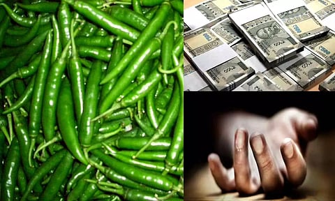 கர்நாடகாவில் மிளகாய் பணம் 1.93 கோடி ஏமாற்றியதால் 4 விவசாயிகள் தற்கொலை முயற்சி