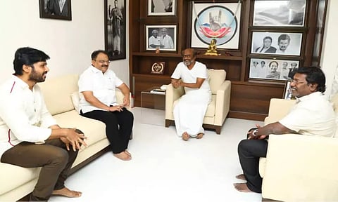 நடிகர் ரஜினிகாந்துடன் தென்னிந்திய நடிகர் சங்கத்தினர் ஆலோசனை!