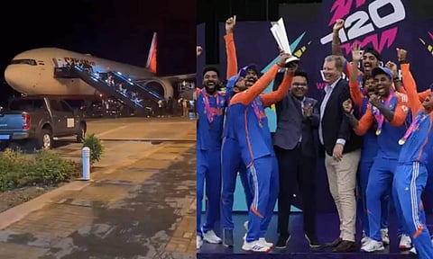 டி20 உலகக் கோப்பையுடன் பார்படாசில் இருந்து புறப்பட்ட இந்திய அணி