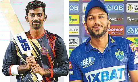 சேப்பாக் சூப்பர் கில்லீஸ் கேப்டன் பாபா அபராஜித் - கோவை கேப்டன் ஷாருக்கான்
