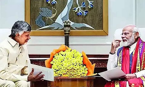 பிரதமர் மோடியிடம் சந்திரபாபு நாயுடு வைத்த 7 முக்கிய கோரிக்கை