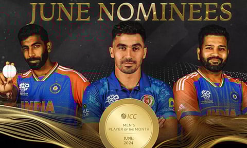 ஜூன் மாத சிறந்த வீரர் விருது: பரிந்துரை பட்டியலில் இடம்பிடித்த ரோகித் சர்மா, பும்ரா