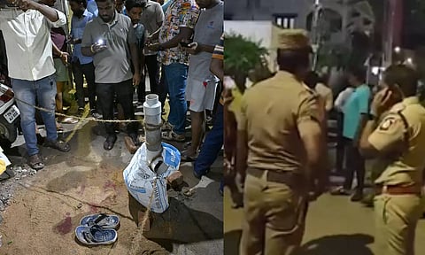 பிறந்தநாள் அன்று பழிக்குப்பழி ? ஆம்ஸ்ட்ராங்கை கொன்றுவிட்டு கத்தியை ஆற்காடு சுரேஷ் உருவப்படத்தில் வைத்த கும்பல்