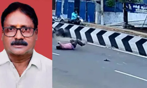 கோபிசெட்டிபாளையத்தில் சாலையை கடக்க முயன்றவர் பைக் மோதி பலி