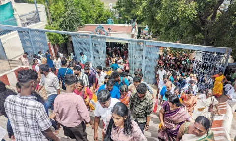 முகூர்த்தம், விடுமுறையை யொட்டி பழனிக்கு படையெடுத்த பக்தர்கள் கூட்டம்