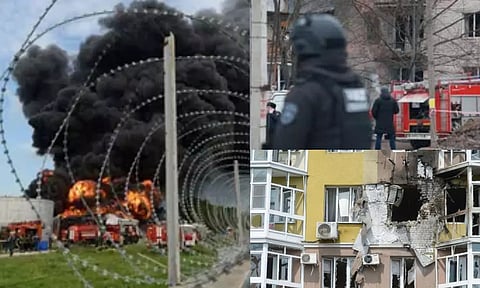 டிரோன் தாக்குதலால் ரஷிய பகுதியை துளைத்த உக்ரைன்.. அவசர நிலை பிரகடனம்