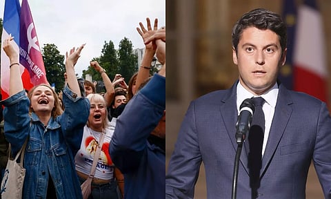 பிரான்ஸில் தொங்கு பாராளுமன்றம் .. அதிக இடங்களைக் கைப்பற்றிய  இடதுசாரி கூட்டணி- பிரதம மந்திரி ராஜினாமா