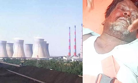 நெய்வேலி சுரங்கத்தில் கன்வேயர் பெல்ட்டில் சிக்கி தொழிலாளி பலி- உறவினர்கள் போராட்டம்