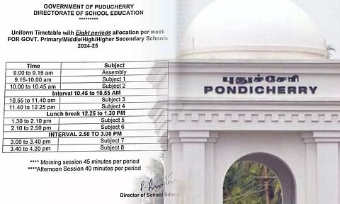புதுச்சேரியில் பள்ளிகளின் நேரம் மாற்றம்- கல்வித்துறை சார்பில் அறிவிப்பு